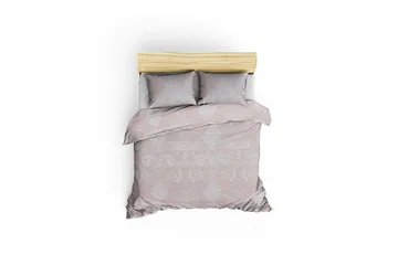 Päiväpeite EnLora Home Tupla 200x220+2 tyynyliinaa - Beige/Valkoinen - Kodintekstiilit & matot - Vuodevaatteet - Pussilakanasetti - Pussilakanasetti yhden hengen sänkyyn