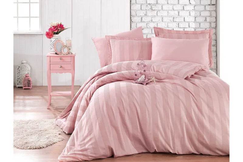 Pussilakanasetti Hobby Exclusive Satiini, Haalearoosa