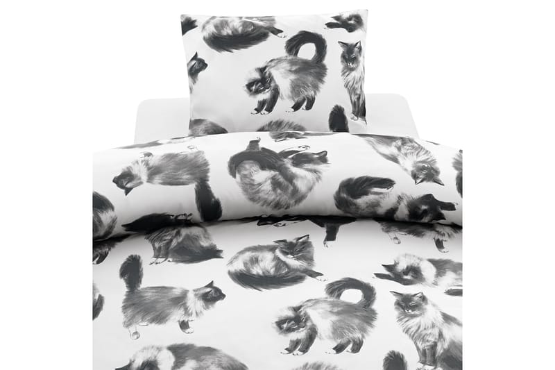 Pussilakanasetti Julis 2-os 150x210/50x60 cm Harmaa - Kodintekstiilit & matot - Vuodevaatteet - Pussilakanasetti
 - Pussilakanasetti yhden hengen sänkyyn