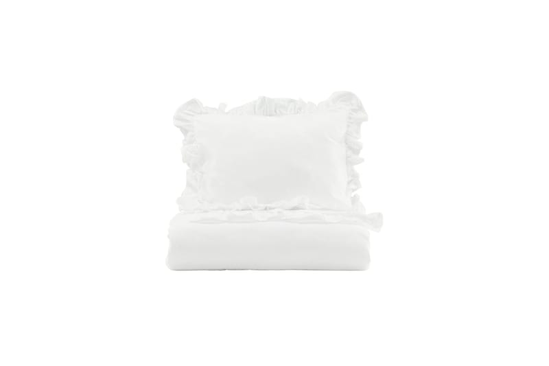 Pussilakanasetti Levi 2-os 150x200/50x60 cm - Valkoinen - Kodintekstiilit & matot - Vuodevaatteet - Pussilakanasetti - Pussilakanasetti yhden hengen sänkyyn