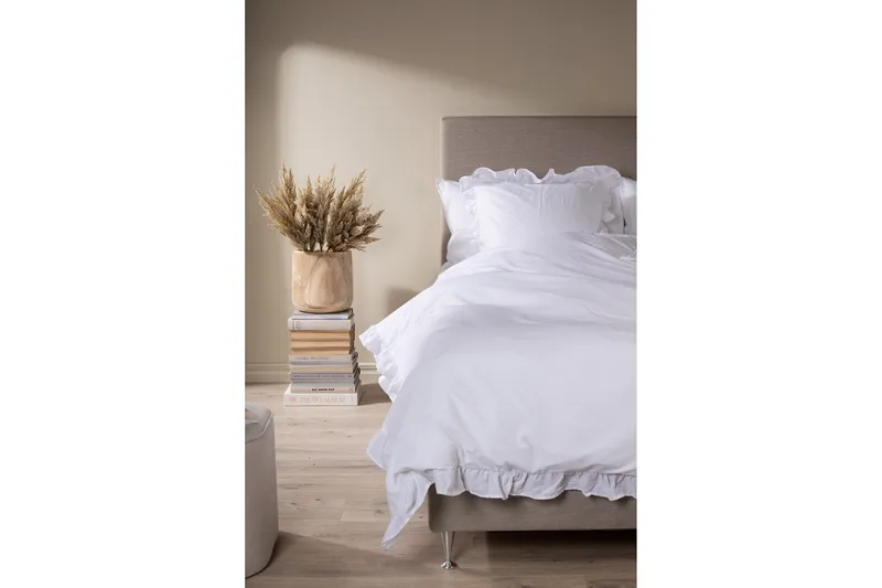 Pussilakanasetti Levi 2-os 150x200/50x60 cm - Valkoinen - Kodintekstiilit & matot - Vuodevaatteet - Pussilakanasetti - Pussilakanasetti yhden hengen sänkyyn
