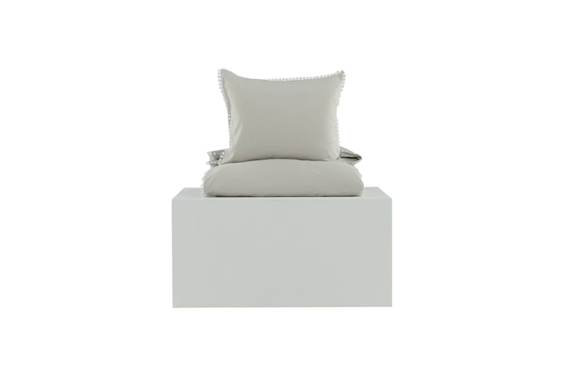 Pussilakanasetti Livia 2-os 150x200/50x60 cm - Vaaleanharmaa - Kodintekstiilit & matot - Vuodevaatteet - Pussilakanasetti
 - Pussilakanasetti yhden hengen sänkyyn
