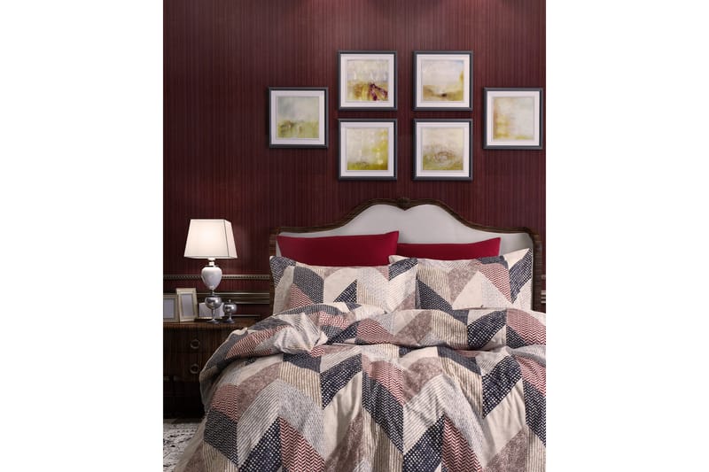 Pussilakanasetti Türkiz Yhden 3-os Ranforce, Kerma/Ruskea/Beige