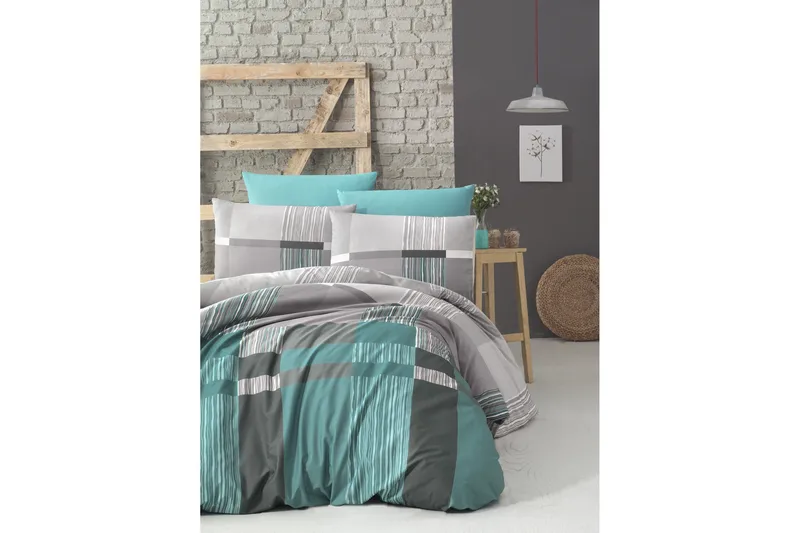 Pussilakanasetti Victoria Ranforce, Turkoosi