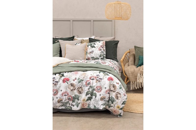 Pussilakanasetti Yhden hengen sänky 2-Osainen Fiona Valkoinen - Franzén - Kodintekstiilit & matot - Vuodevaatteet - Pussilakanasetti - Pussilakanasetti yhden hengen sänkyyn