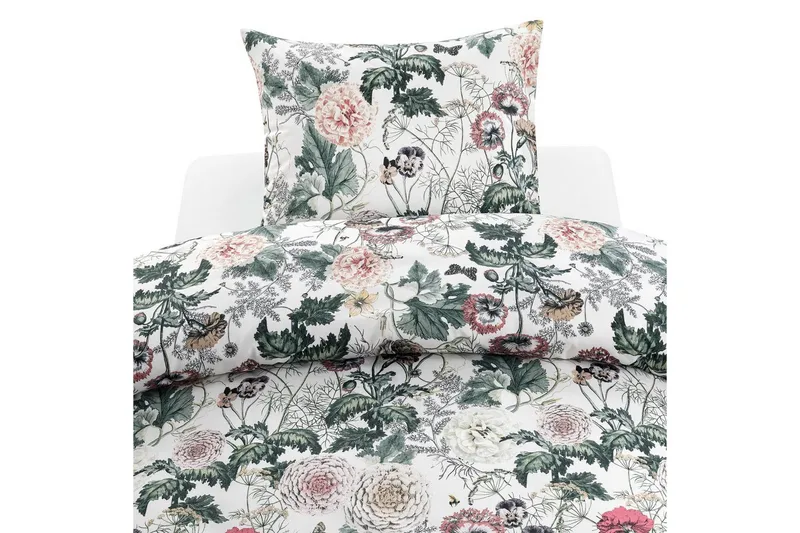 Pussilakanasetti Yhden hengen sänky 2-Osainen Fiona Valkoinen, Franzén