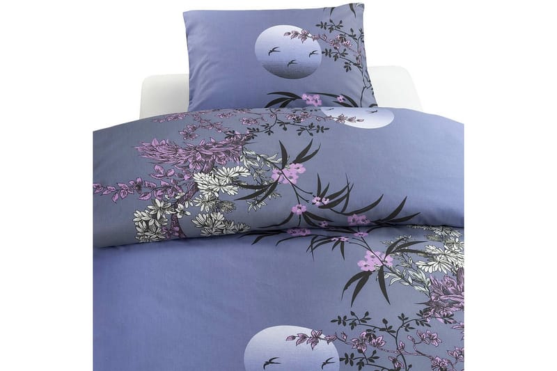 Pussilakanasetti Yhden hengen sänky 2-osainen Japani Harmaa, Harmaa