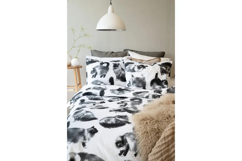 Pussilakanasetti Yhden hengen sänky 2-osainen Julis Harmaa - Kodintekstiilit & matot - Vuodevaatteet - Pussilakanasetti
 - Pussilakanasetti yhden hengen sänkyyn