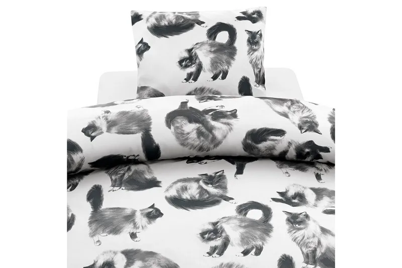 Pussilakanasetti Yhden hengen sänky 2-osainen Julis Harmaa, undefined