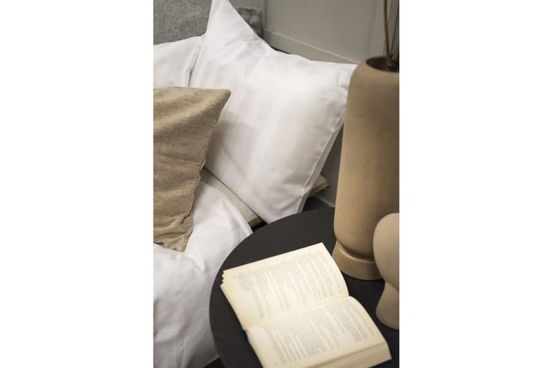 Pussilakanasetti Yhden hengen sänky 2-osainen Satiini - Valkoinen - Kodintekstiilit & matot - Vuodevaatteet - Pussilakanasetti
 - Pussilakanasetti yhden hengen sänkyyn