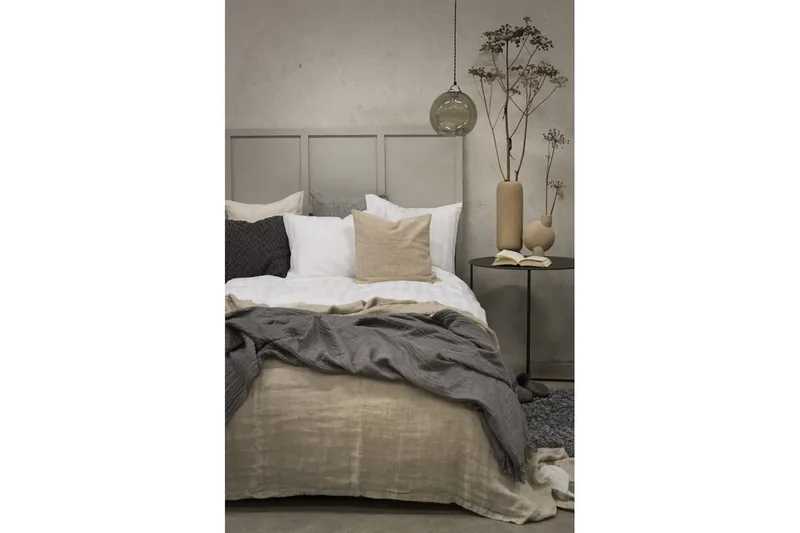 Pussilakanasetti Yhden hengen sänky 2-osainen Satiini - Valkoinen - Kodintekstiilit & matot - Vuodevaatteet - Pussilakanasetti - Pussilakanasetti yhden hengen sänkyyn