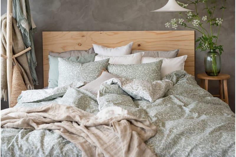 Pussilakanasetti Yhden hengen sänky 2-osainen Puutarha - Vihreä - Kodintekstiilit & matot - Vuodevaatteet - Pussilakanasetti - Pussilakanasetti yhden hengen sänkyyn