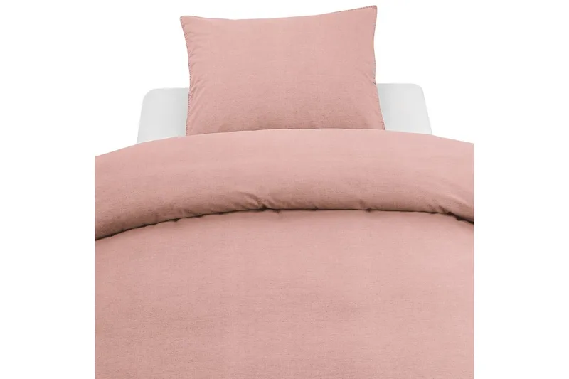 Pussilakanasetti Yhden hengen sänky 2-osainen Pesty - Uusi Rosa - Kodintekstiilit & matot - Vuodevaatteet - Pussilakanasetti
 - Pussilakanasetti yhden hengen sänkyyn