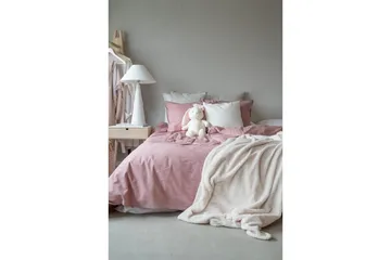 Pussilakanasetti Yhden hengen sänky 2-osainen Pesty - Uusi Rosa - Kodintekstiilit & matot - Vuodevaatteet - Pussilakanasetti - Pussilakanasetti yhden hengen sänkyyn