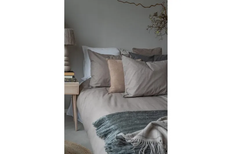 Pussilakanasetti Yhden hengen sänky 2-osainen Pesty - Ruskea - Kodintekstiilit & matot - Vuodevaatteet - Pussilakanasetti
 - Pussilakanasetti yhden hengen sänkyyn