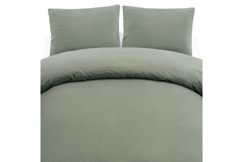 Pussilakanasetti Parisänky Kolmiosainen Rolling - Vihreä - Kodintekstiilit & matot - Vuodevaatteet - Pussilakanasetti - Pussilakanasetti yhden hengen sänkyyn