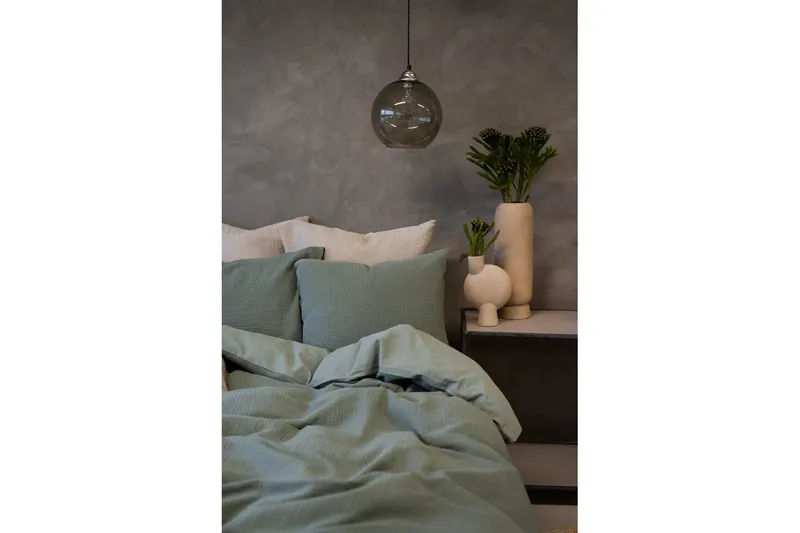 Pussilakanasetti Parisänky Kolmiosainen Rolling - Vihreä - Kodintekstiilit & matot - Vuodevaatteet - Pussilakanasetti
 - Pussilakanasetti yhden hengen sänkyyn