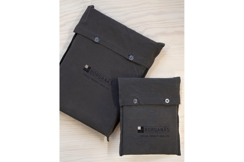 Pussilakanasetti Parisänky Kolmiosainen Percale - Harmaa - Kodintekstiilit & matot - Vuodevaatteet - Pussilakanasetti
 - Pussilakanasetti yhden hengen sänkyyn