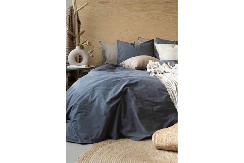 Pussilakanasetti Parisänky Kolmiosainen Percale - Sininen - Kodintekstiilit & matot - Vuodevaatteet - Pussilakanasetti
 - Pussilakanasetti yhden hengen sänkyyn