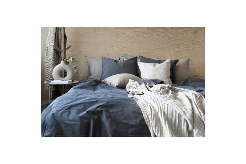 Pussilakanasetti Parisänky Kolmiosainen Percale - Sininen - Kodintekstiilit & matot - Vuodevaatteet - Pussilakanasetti
 - Pussilakanasetti yhden hengen sänkyyn