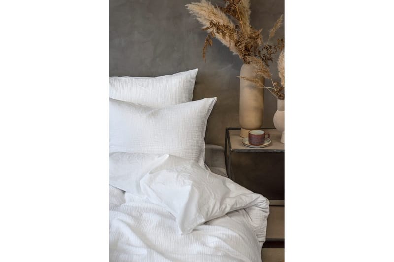 Pussilakanasetti Parisänky Kolmiosainen Rolling - Valkoinen - Kodintekstiilit & matot - Vuodevaatteet - Pussilakanasetti - Pussilakanasetti yhden hengen sänkyyn