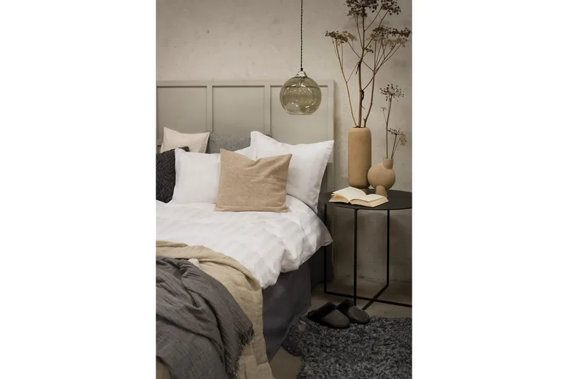 Pussilakanasetti Parisänky Kolmiosainen Satiini - Valkoinen - Kodintekstiilit & matot - Vuodevaatteet - Pussilakanasetti
 - Pussilakanasetti yhden hengen sänkyyn