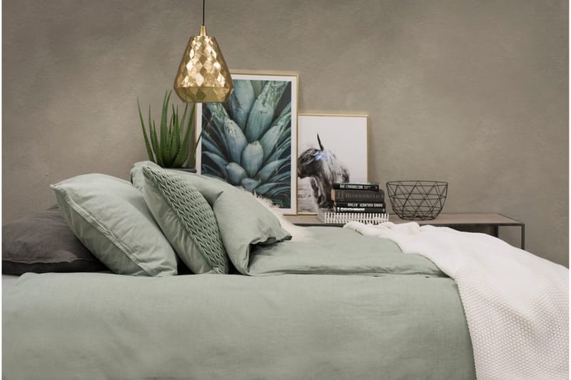 Pussilakanasetti Parisänky 3-Osainen Pestä - Vihreä - Kodintekstiilit & matot - Vuodevaatteet - Pussilakanasetti - Pussilakanasetti yhden hengen sänkyyn