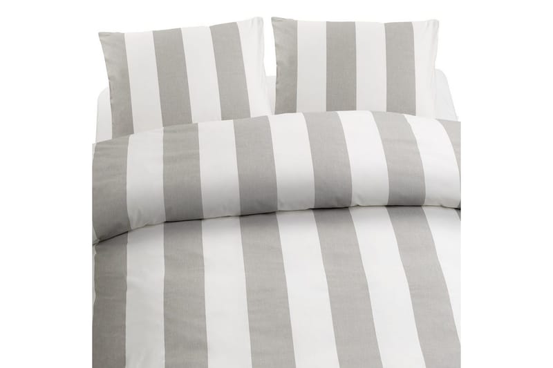 Pussilakanasetti Parisänky 3-osainen Block Stripe - Harmaa - Kodintekstiilit & matot - Vuodevaatteet - Pussilakanasetti
 - Pussilakanasetti yhden hengen sänkyyn