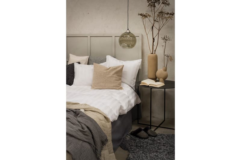 Pussilakanasetti Parisänky Kolmiosainen Satiini - Valkoinen - Kodintekstiilit & matot - Vuodevaatteet - Pussilakanasetti - Pussilakanasetti yhden hengen sänkyyn