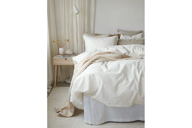 Pussilakanasetti Parisänky Kolmiosainen Humble - Valkoinen - Kodintekstiilit & matot - Vuodevaatteet - Pussilakanasetti - Pussilakanasetti parisänkyyn