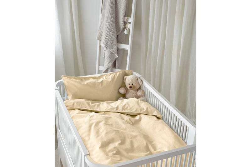 Pussilakanasetti Pinnasänkyyn 2-osainen Nöyrä - Keltainen - Kodintekstiilit & matot - Vuodevaatteet - Pussilakanasetti
 - Pussilakanasetti parisänkyyn