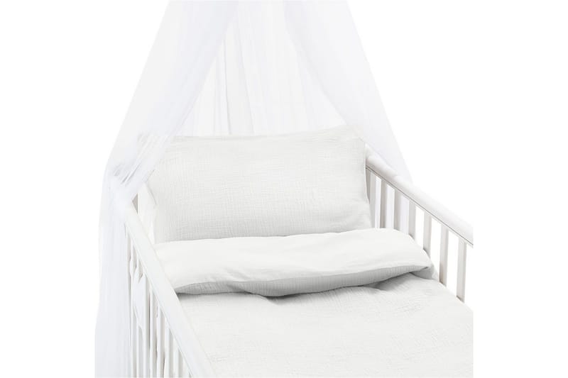 Pussilakanasetti Pinnasänkyyn 2-osainen Rolling, Valkoinen