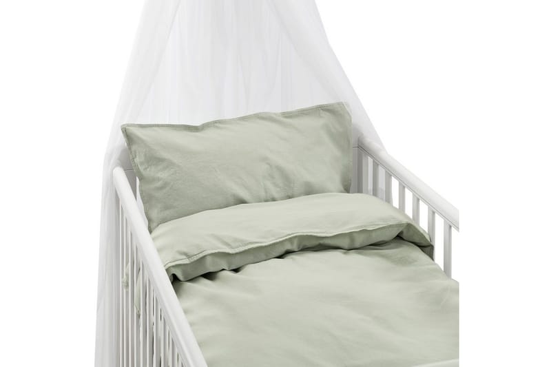 Pussilakanasetti Pinnasänkyyn 2-osainen Nöyrä - Vihreä - Kodintekstiilit & matot - Vuodevaatteet - Pussilakanasetti - Pussilakanasetti parisänkyyn