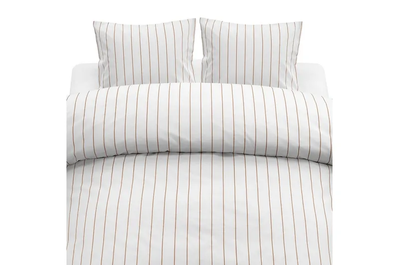 Pussilakanasetti Parisänky Kolmiosainen Saga - Oranssi - Kodintekstiilit & matot - Vuodevaatteet - Pussilakanasetti - Pussilakanasetti parisänkyyn