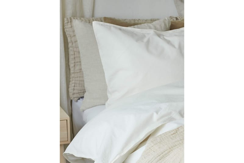 Pussilakanasetti Parisänky Kolmiosainen Humble - Valkoinen - Kodintekstiilit & matot - Vuodevaatteet - Pussilakanasetti - Pussilakanasetti parisänkyyn