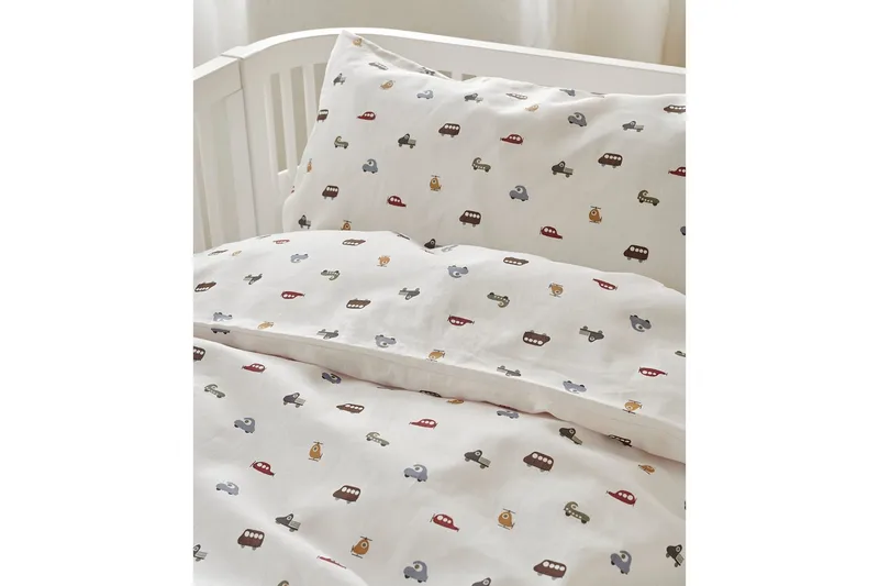 Pussilakanasetti Pinnasänkyyn 2-osainen John Beige - Kodintekstiilit & matot - Vuodevaatteet - Peitto
 - Tuplapeitto