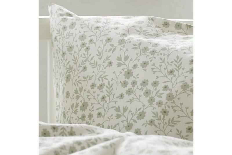 Pussilakanasetti Pinnasänkyyn 2-osainen Hedda - Vihreä - Kodintekstiilit & matot - Vuodevaatteet - Pussilakanasetti
 - Pussilakanasetti parisänkyyn