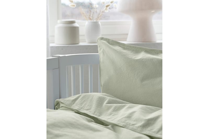 Pussilakanasetti Pinnasänkyyn 2-osainen Nöyrä - Vihreä - Kodintekstiilit & matot - Vuodevaatteet - Pussilakanasetti - Pussilakanasetti parisänkyyn