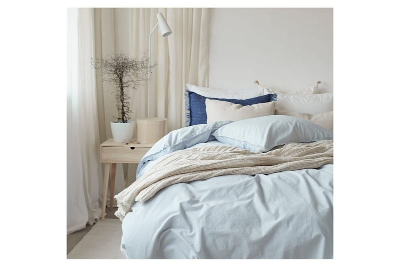 Pussilakanasetti Parisänky Kolmiosainen Humble - Sininen - Kodintekstiilit & matot - Vuodevaatteet - Pussilakanasetti
 - Pussilakanasetti parisänkyyn