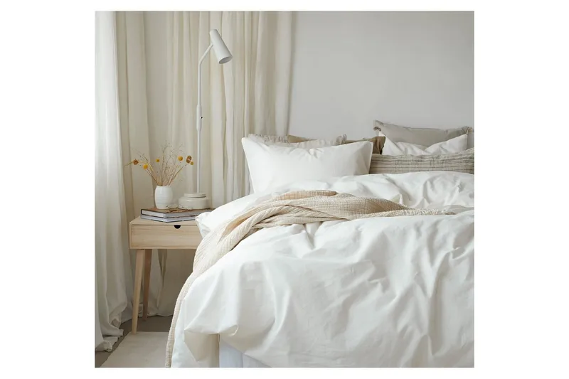 Pussilakanasetti Parisänky Kolmiosainen Humble - Valkoinen - Kodintekstiilit & matot - Vuodevaatteet - Pussilakanasetti
 - Pussilakanasetti parisänkyyn