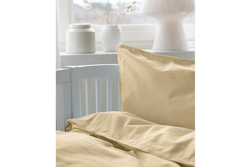 Pussilakanasetti Pinnasänkyyn 2-osainen Nöyrä - Keltainen - Kodintekstiilit & matot - Vuodevaatteet - Pussilakanasetti
 - Pussilakanasetti parisänkyyn