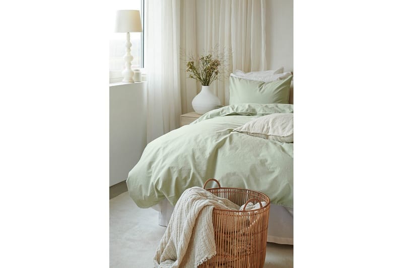 Pussilakanasetti Parisänky Kolmiosainen Humble - Vihreä - Kodintekstiilit & matot - Vuodevaatteet - Pussilakanasetti
 - Pussilakanasetti parisänkyyn