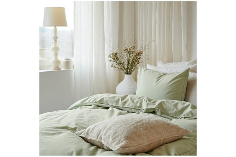 Pussilakanasetti Parisänky Kolmiosainen Humble - Vihreä - Kodintekstiilit & matot - Vuodevaatteet - Pussilakanasetti
 - Pussilakanasetti parisänkyyn