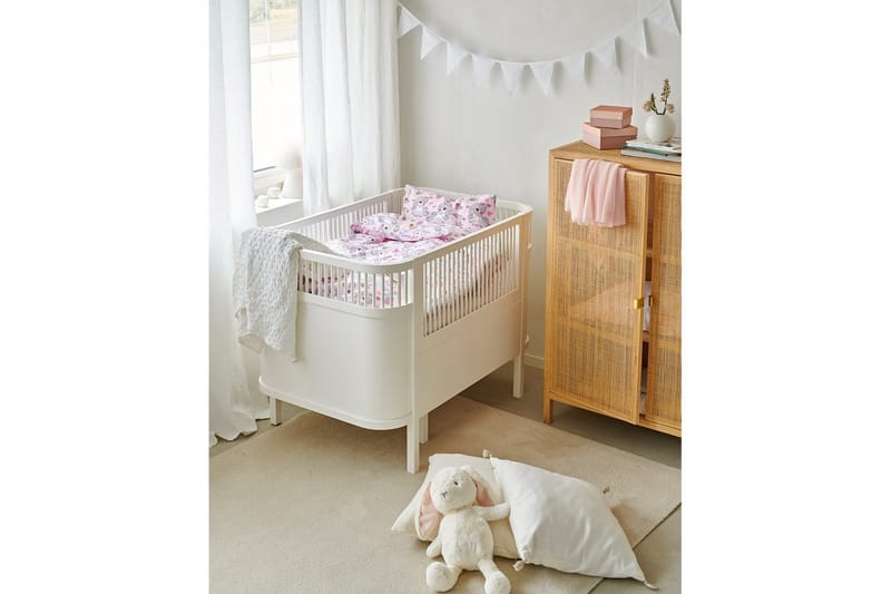 Pussilakanasetti Pinnasänkyyn 2-Osainen Yksisarvinen Vaaleanpunainen - Kodintekstiilit & matot - Vuodevaatteet - Pussilakanasetti
 - Pussilakanasetti parisänkyyn