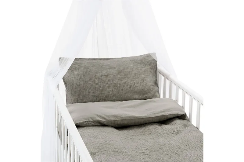 Pussilakanasetti Pinnasänkyyn 2-osainen Rolling, Harmaa