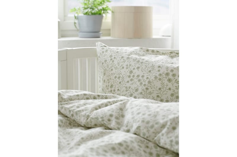 Pussilakanasetti Pinnasänkyyn 2-osainen Hedda - Vihreä - Kodintekstiilit & matot - Vuodevaatteet - Pussilakanasetti
 - Pussilakanasetti parisänkyyn