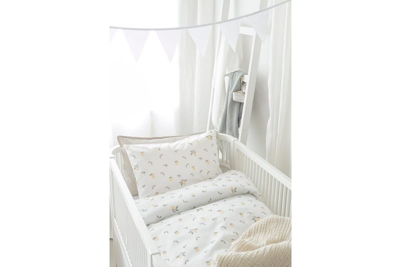 Pussilakanasetti Pinnasänkyyn 2-osainen Sitruunat Keltainen - Kodintekstiilit & matot - Vuodevaatteet - Pussilakanasetti
 - Pussilakanasetti parisänkyyn