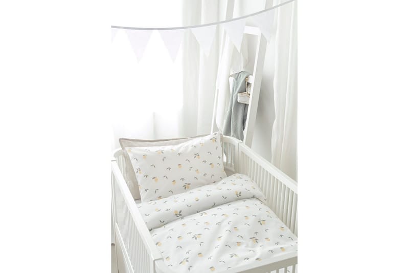 Pussilakanasetti Pinnasänkyyn 2-osainen Sitruunat Keltainen - Kodintekstiilit & matot - Vuodevaatteet - Pussilakanasetti
 - Pussilakanasetti parisänkyyn