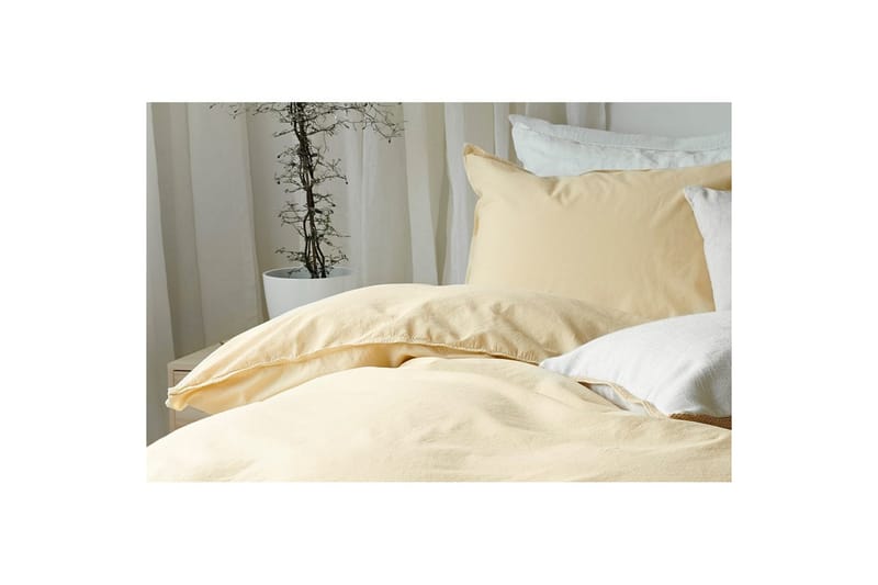 Pussilakanasetti Parisänky Kolmiosainen Humble - Keltainen - Kodintekstiilit & matot - Vuodevaatteet - Pussilakanasetti
 - Pussilakanasetti parisänkyyn