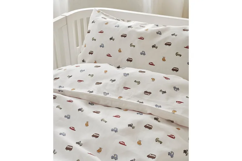 Pussilakanasetti Pinnasänkyyn 2-osainen John Beige - Kodintekstiilit & matot - Vuodevaatteet - Peitto
 - Tuplapeitto